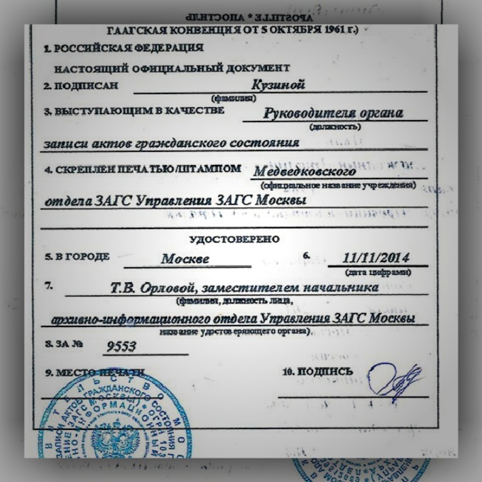 Устанавливается ли апостиль на версию существующую только в электронном виде